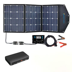 ACOPower Ltk 120W Foldable Solar Panel Kit With Included ProteusX 20A Charge Controller