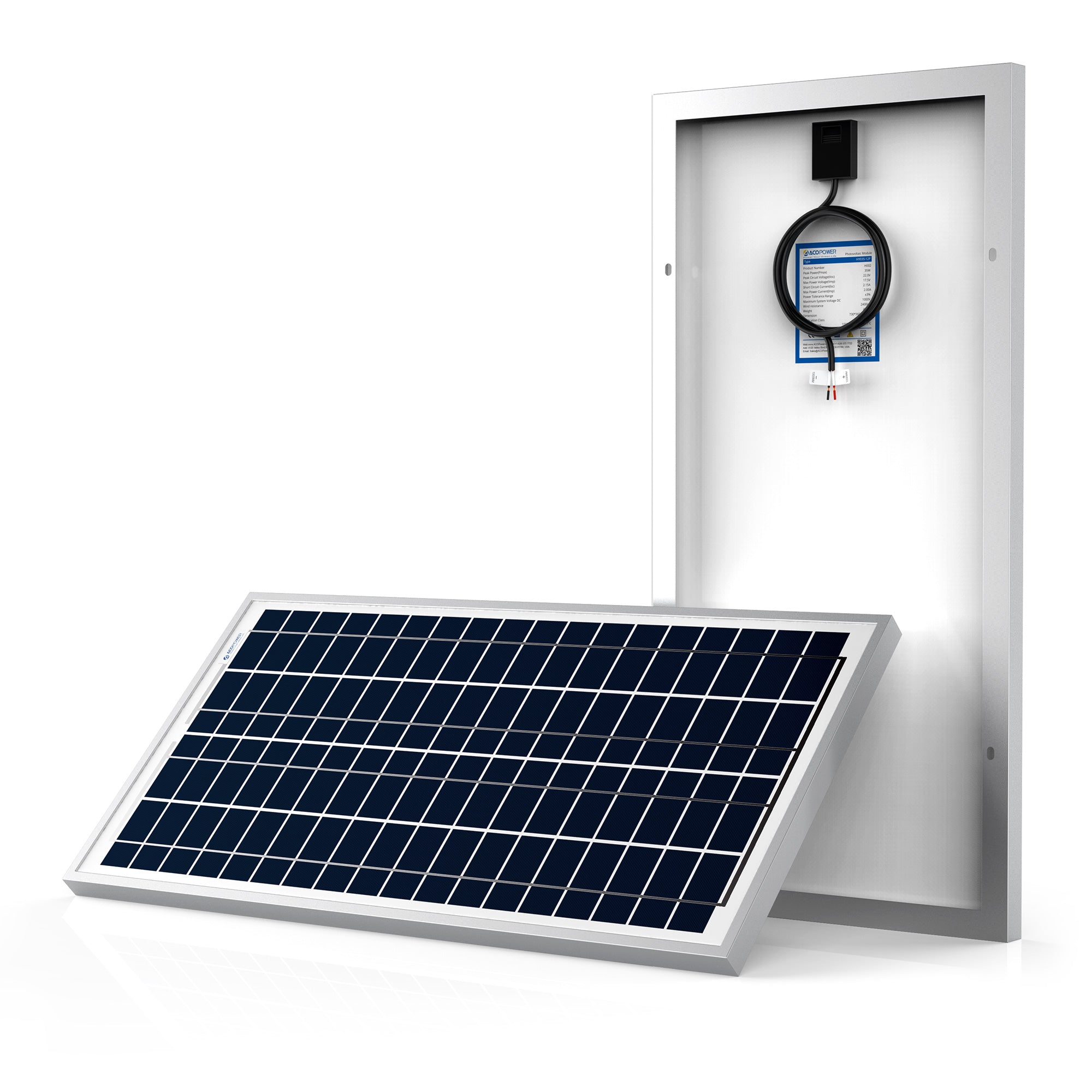 Go Power Solar Panel Semi-Flexible FLEX 35 35W 12V Solar Panel