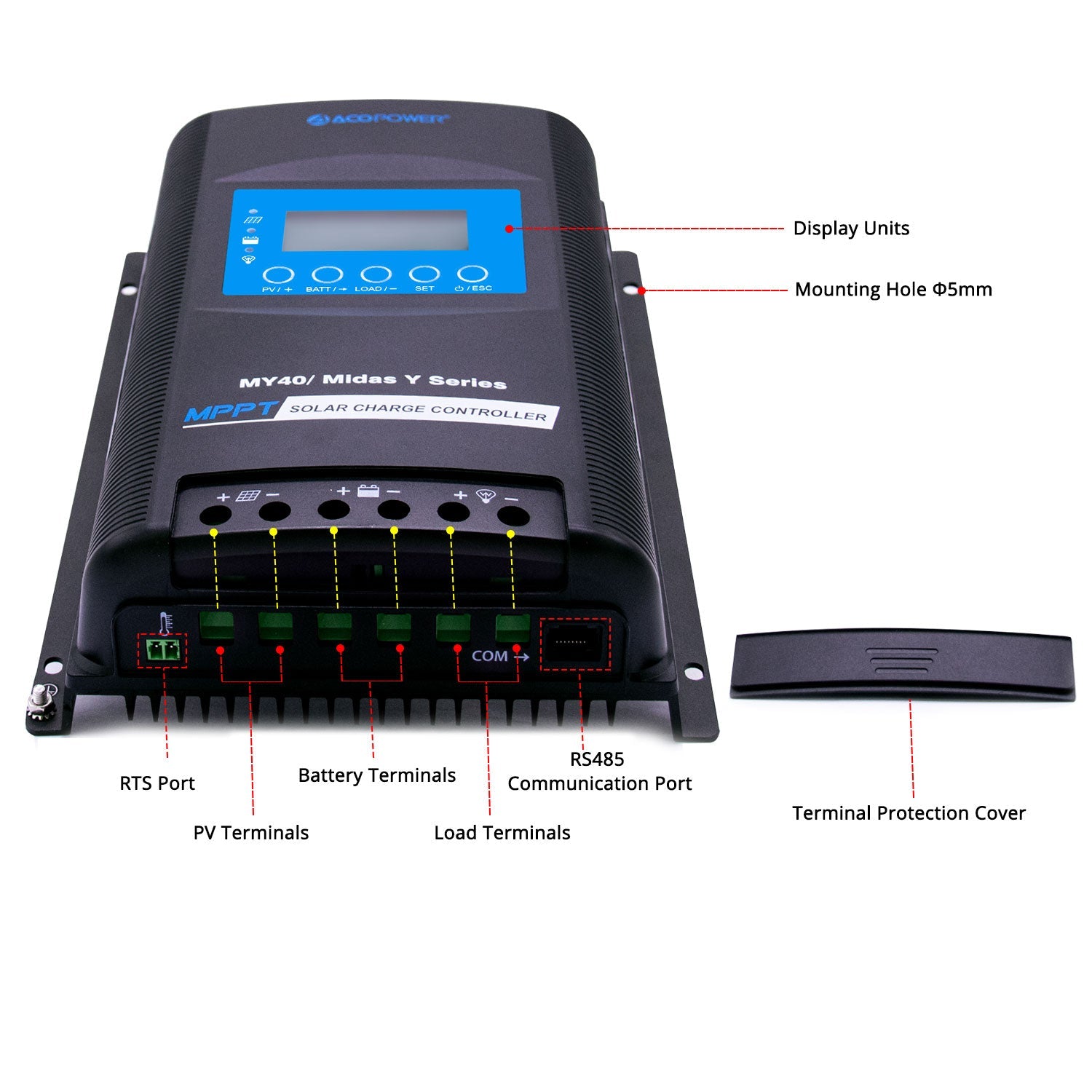 ACOPOWER MY40 Solar Charge Controller